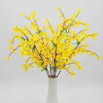  7 Šakutė Imituota jazminų puokštė Namų dekoravimas Svetainės stalo dekoravimas Vestuvių vakarėlio vazos išdėstymas Šokanti orchidėja