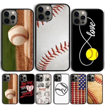  Beisbolo kamuoliuko tekstūros odinis sportinio telefono dėklo dangtelis, skirtas iPhone 15 14 13 12 Pro Max mini 11 Pro Max XS X XR 6S 7 8 Plus SE 2020